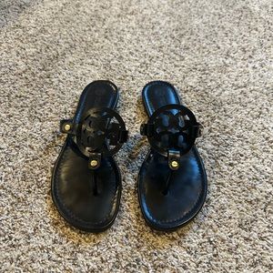 Black Tory Burch Miller sandals.